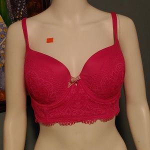 Victoria Secret Lined Demi Buste Double 36D